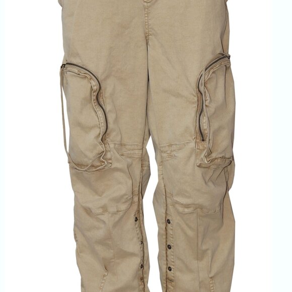 Free People We The Free Can't Compare Slouch Pants Straight Leg Cargo Pocket L - Picture 4 of 7